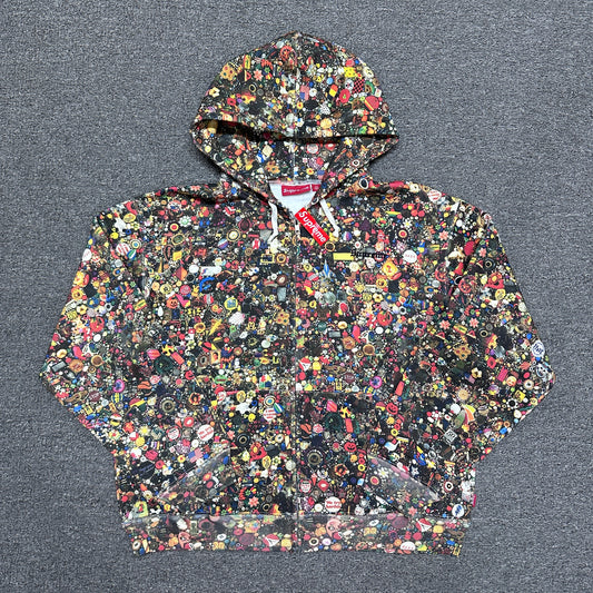Supreme x Mike Kelley Zip Up Hooded Sweatshirt
