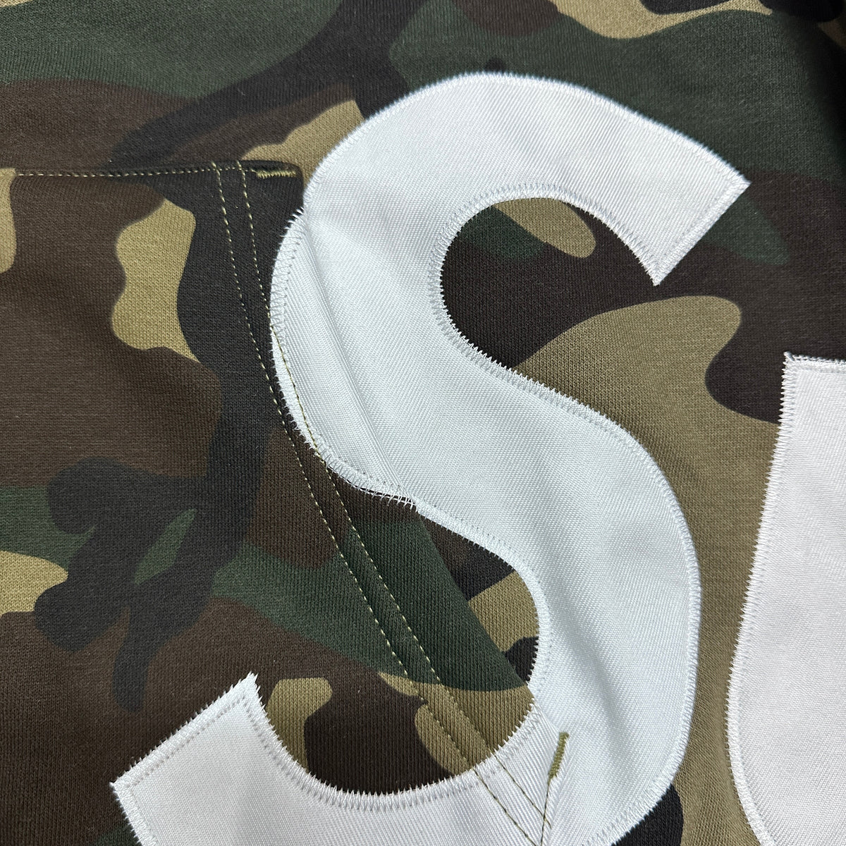 Supreme Big Logo Zip Up Hooded Sweatshirt