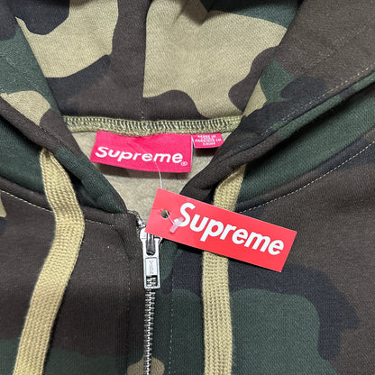 Supreme Big Logo Zip Up Hooded Sweatshirt