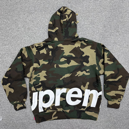 Supreme Big Logo Zip Up Hooded Sweatshirt