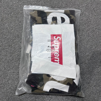 Supreme Big Logo Zip Up Hooded Sweatshirt