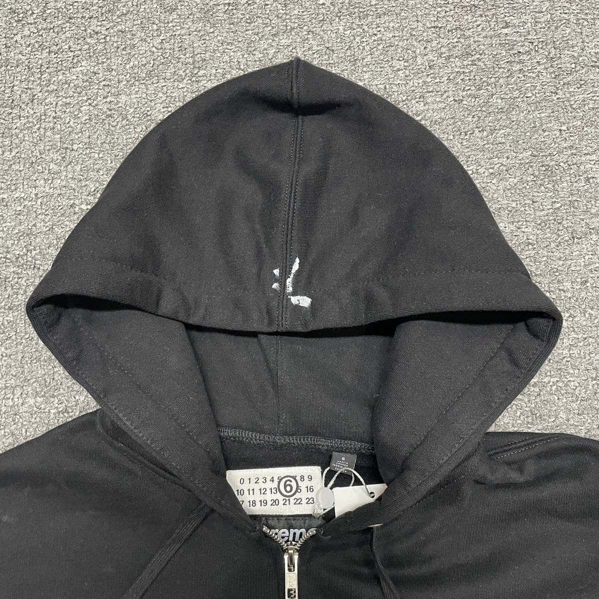 Supreme MM6 Maison Margiela Box Logo Zip Up Hooded Sweatshirt