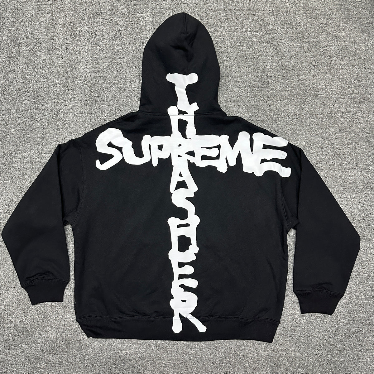 Supreme Cut Out Zip Up Hooded Sweatshirt