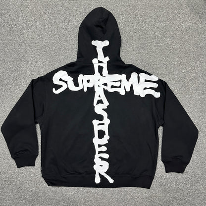 Supreme Cut Out Zip Up Hooded Sweatshirt
