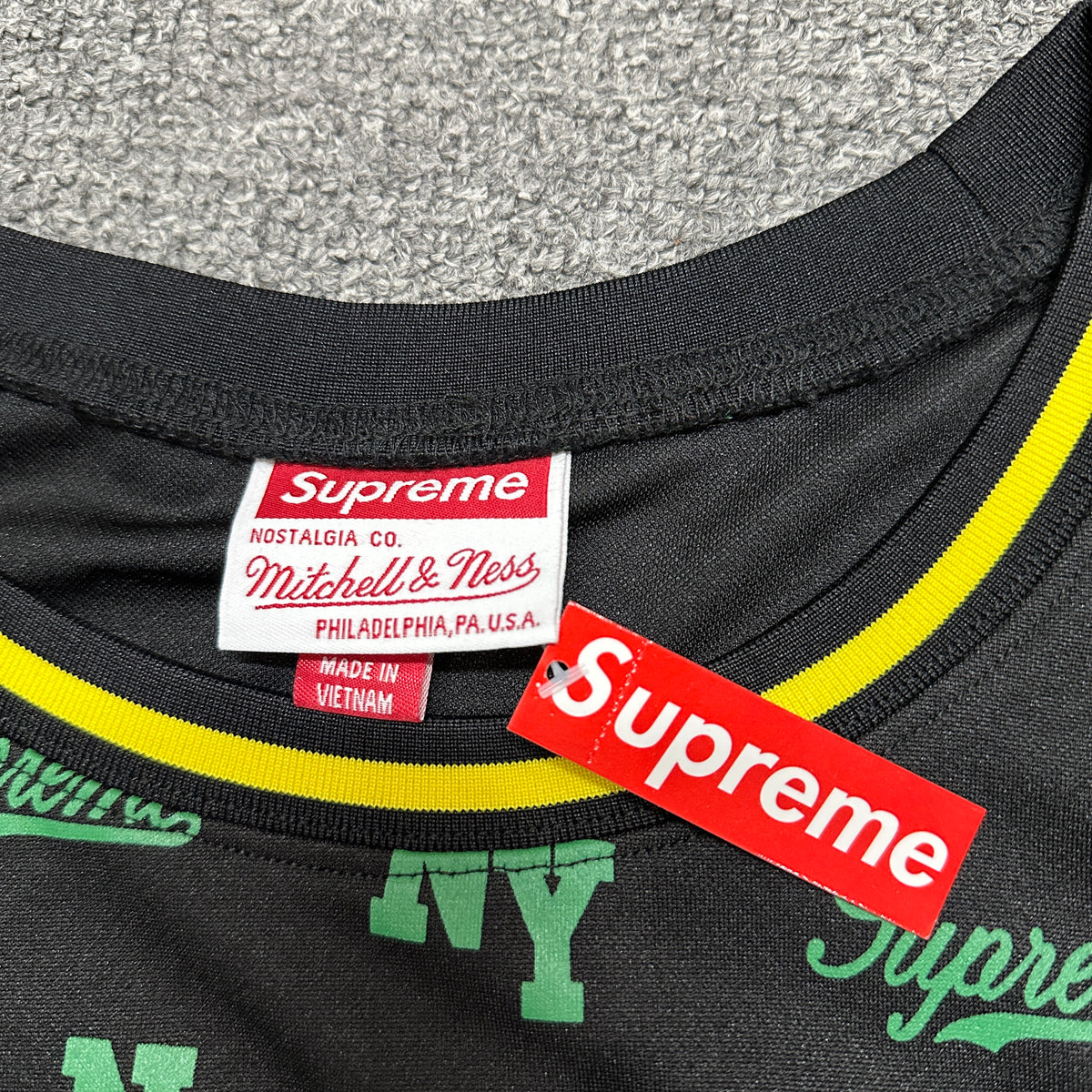 Supreme x Mitchell & Ness Monogram Basketball Jersey in Black
