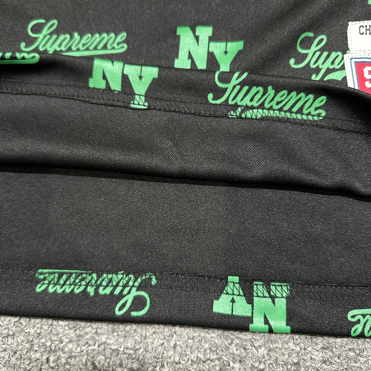 Supreme x Mitchell & Ness Monogram Basketball Jersey in Black