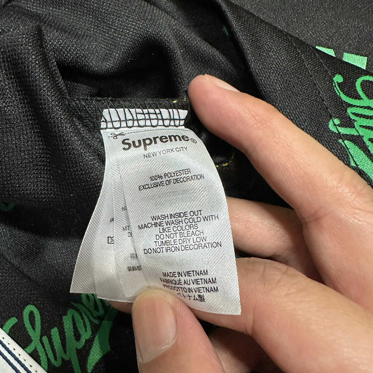 Supreme x Mitchell & Ness Monogram Basketball Jersey in Black