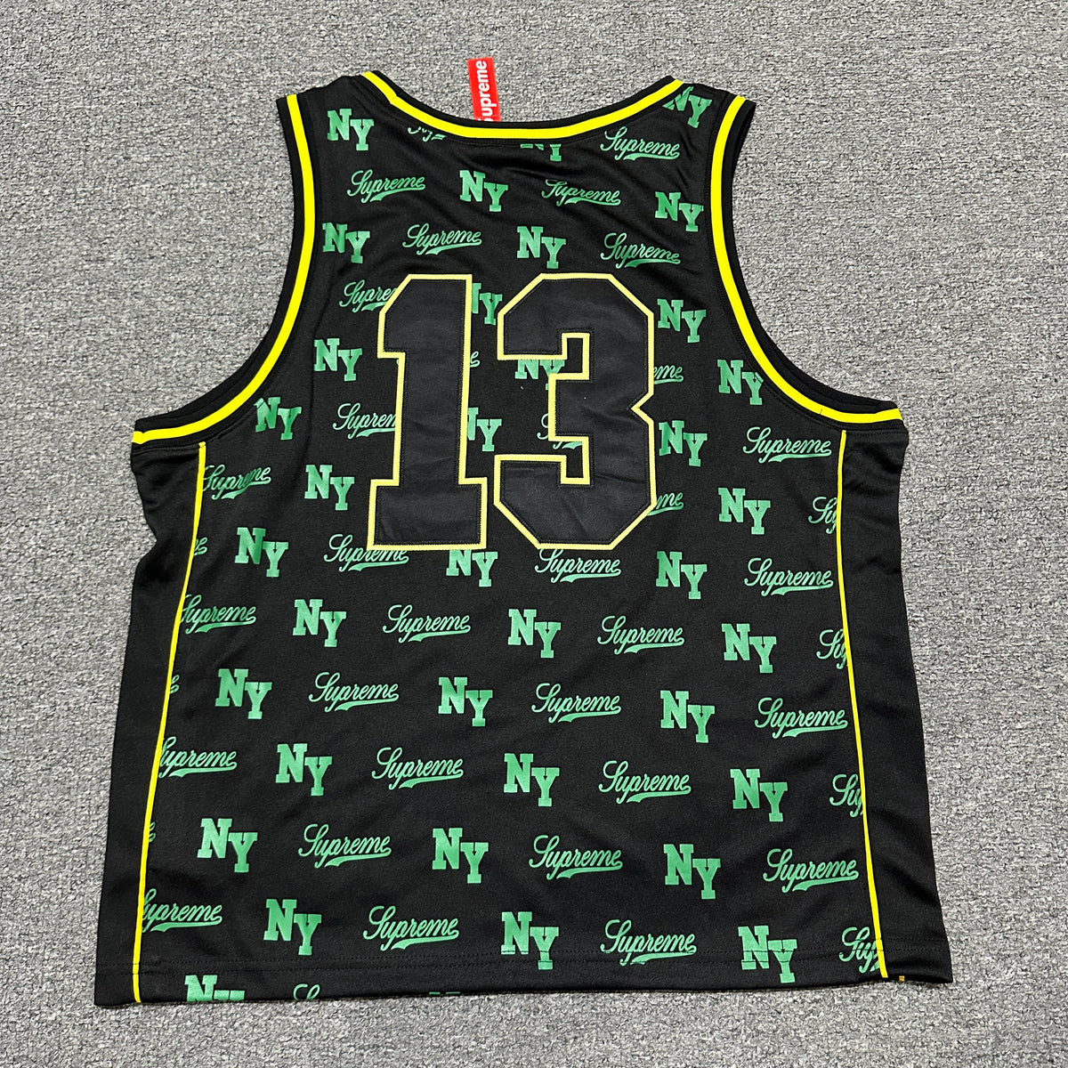 Supreme x Mitchell & Ness Monogram Basketball Jersey in Black