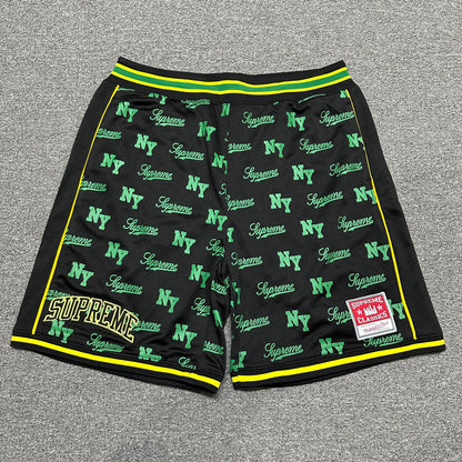 Supreme x Mitchell & Ness Monogram Basketball Shorts