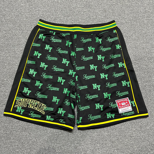Supreme x Mitchell & Ness Monogram Basketball Shorts