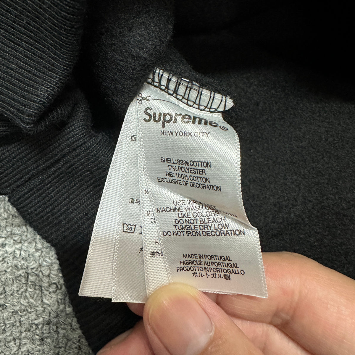 Supreme Crest Applique Half Zip Pullover