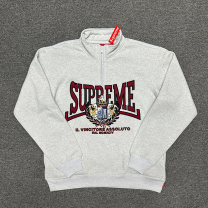 Supreme Crest Applique Half Zip Pullover