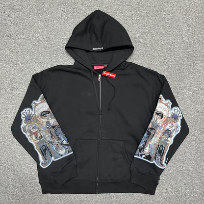Supreme Michael Jackson Dangerous Zip Up Hooded Sweatshirt