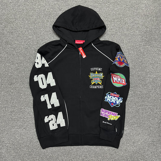 Supreme Playoffs Zip Up Hooded Sweatshirt