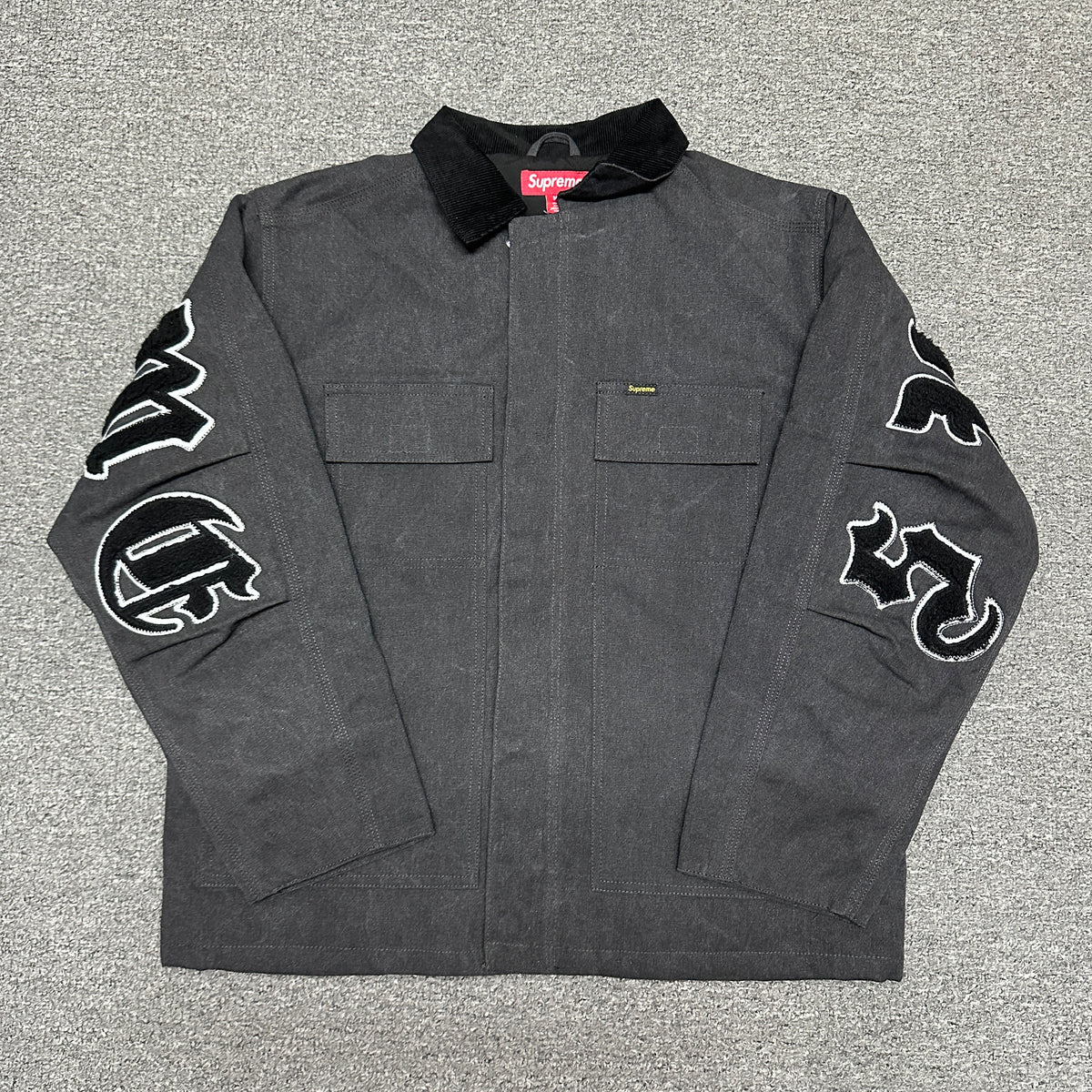 Supreme Old English Canvas Work Jacket