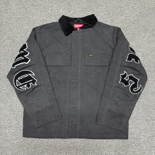 Supreme Old English Canvas Work Jacket