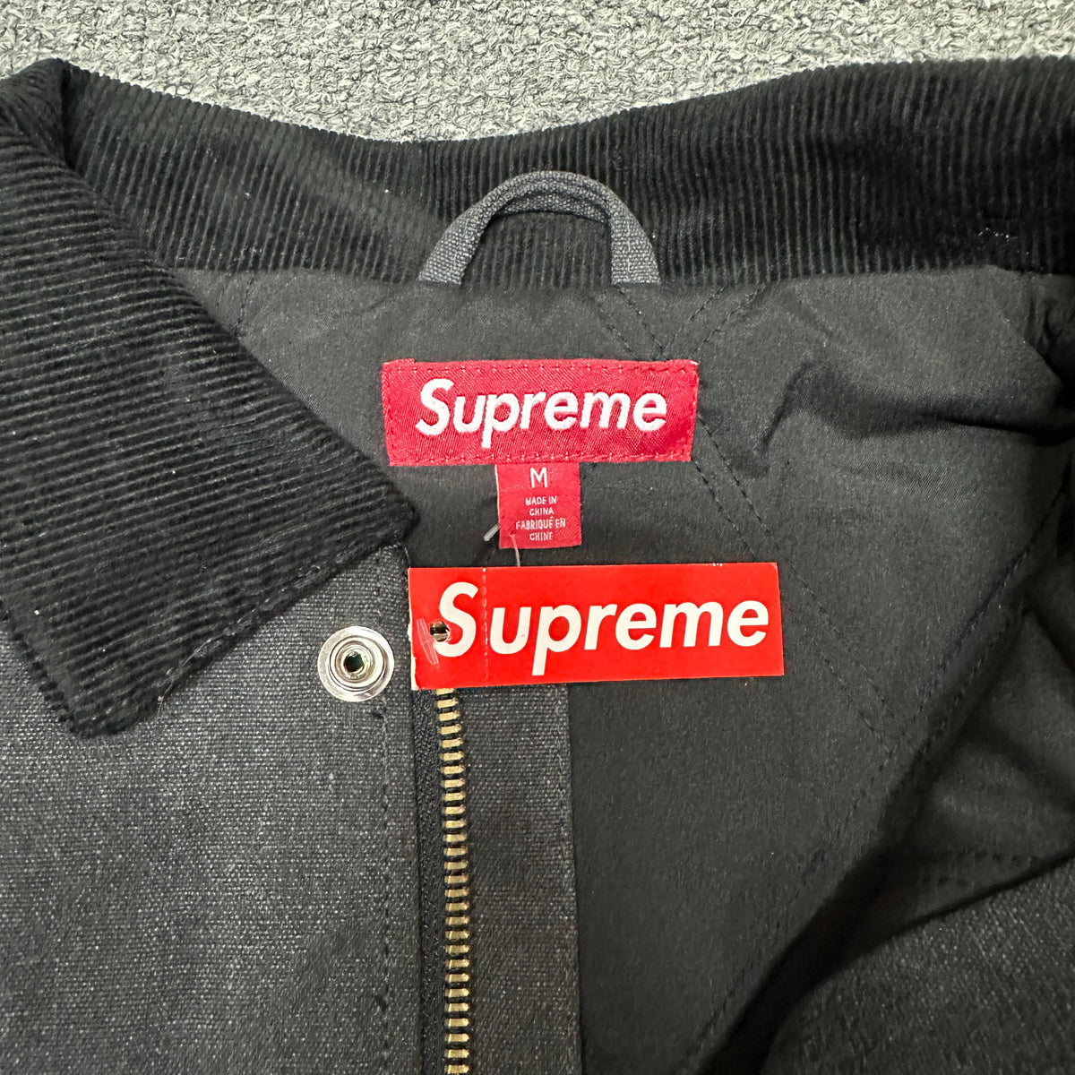 Supreme Old English Canvas Work Jacket