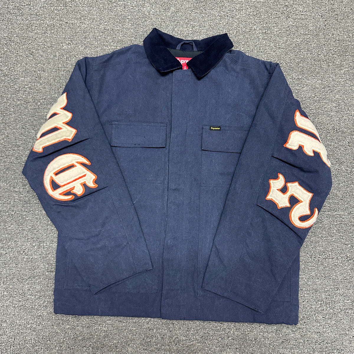 Supreme Old English Canvas Work Jacket