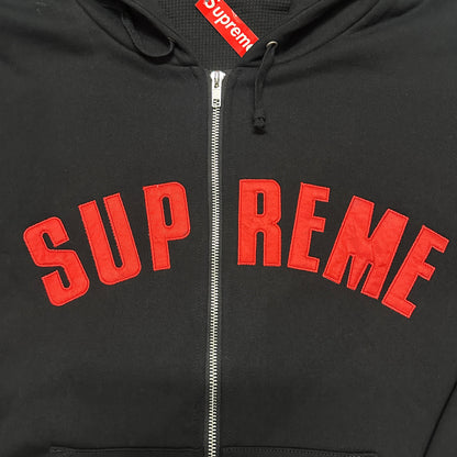 Supreme Arc Logo Thermal Zip Up Hooded Sweatshirt