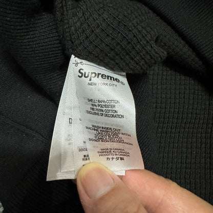 Supreme Arc Logo Thermal Zip Up Hooded Sweatshirt
