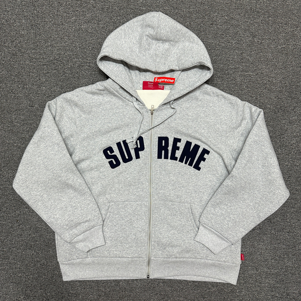 Supreme Arc Thermal Lined Zip Up Hooded Sweatshirt