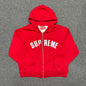 Supreme Arc Thermal Lined Zip Up Hooded Sweatshirt