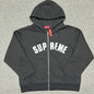Supreme Arc Thermal Lined Zip Up Hooded Sweatshirt