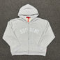 Supreme Arc Logo Thermal Zip Up Hooded Sweatshirt