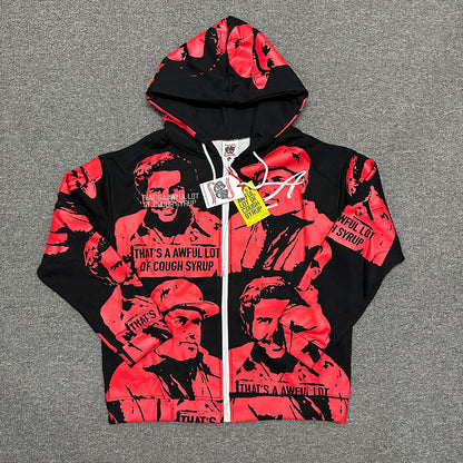 Asaali x That's A Awful Lot Of Cough Syrup "OG Cartel" Full-Zip Hoodie