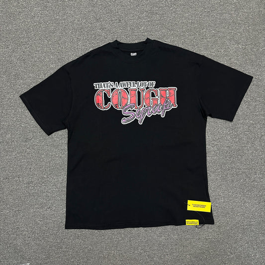 Cough Syrup Classic Logo Tee Black Red
