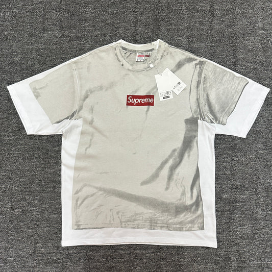 Supreme x MM6 Maison Margiela Box Logo Tee White