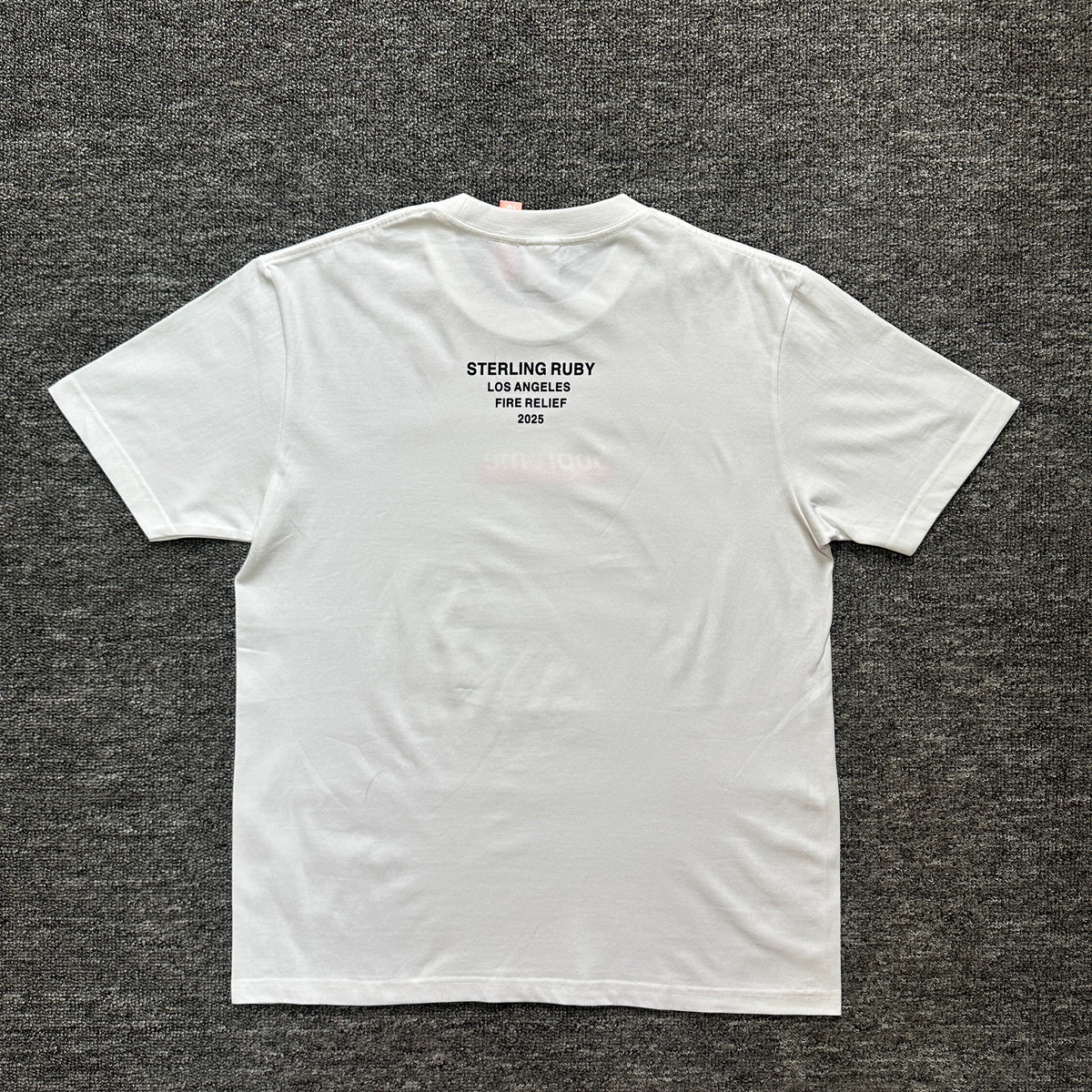 Supreme Los Angeles Fire Relief Box Logo Tee