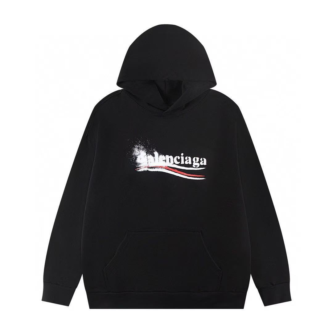 Balenciaga Black Political Stencil Hoodie