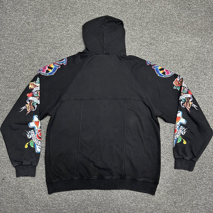 We Are Righteous "Risen King" Cropped Zip-Up Hoodie