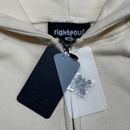 We Are Righteous "Risen King" Cropped Zip-Up Hoodie