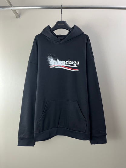 Balenciaga Black Political Stencil Hoodie
