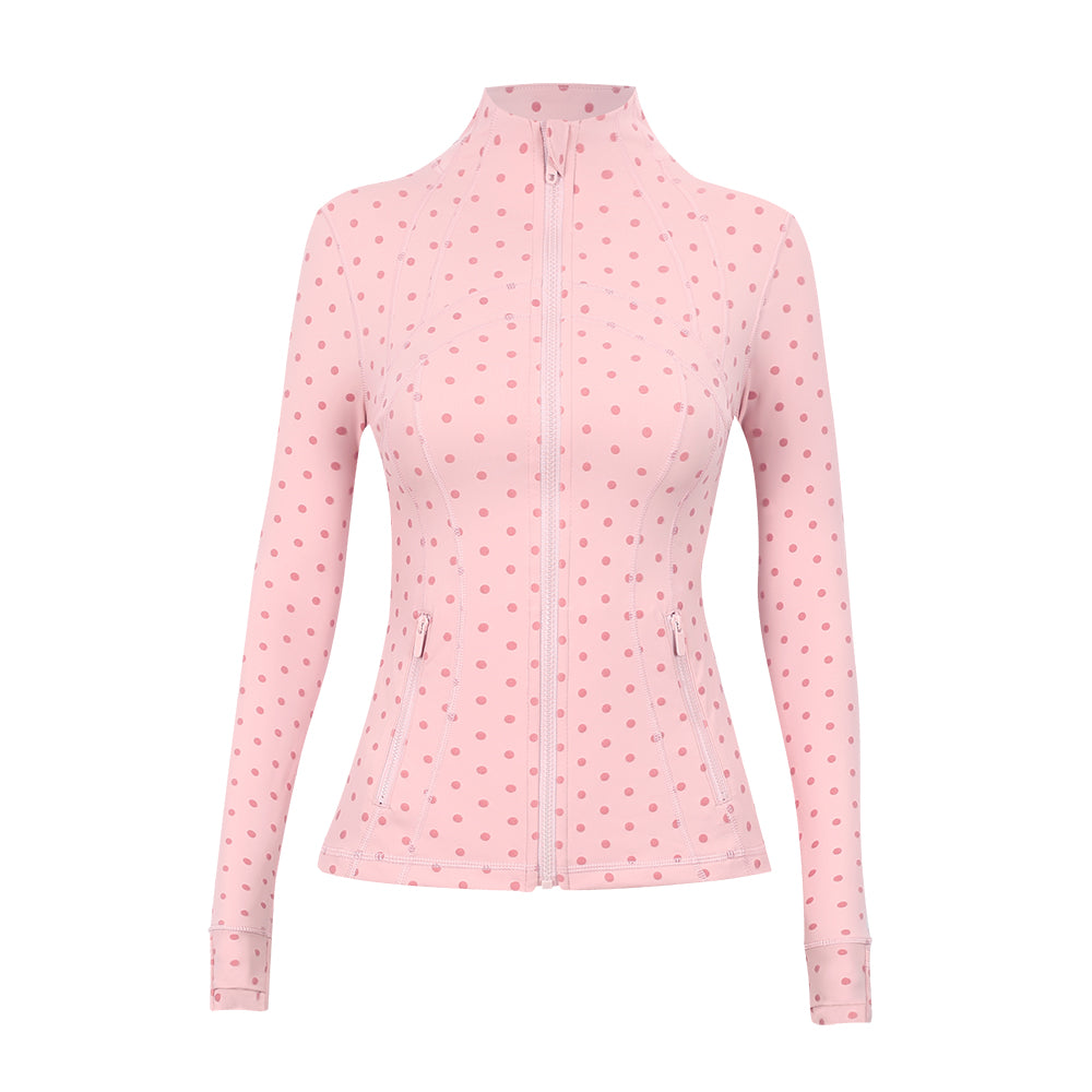 Lululemon Define Jacket（Polka Dot Flocked Black）