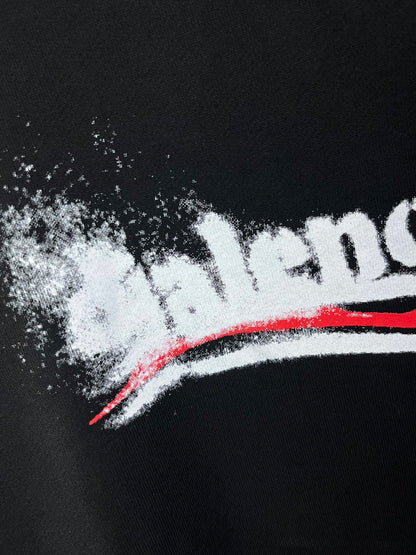 Balenciaga Black Political Stencil Hoodie