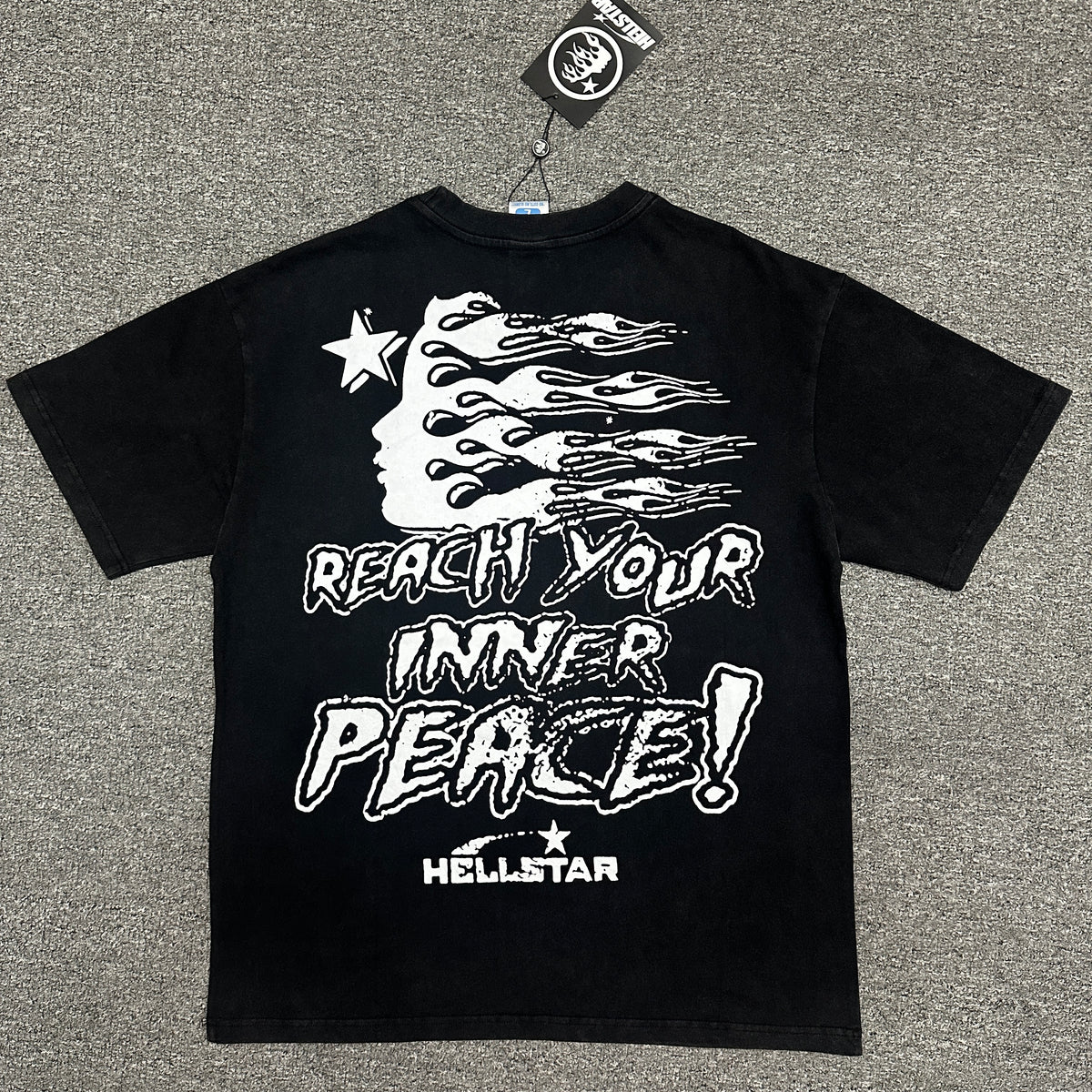 Hellstar Studios "Inner Peace" Skeleton Graphic T-Shirt