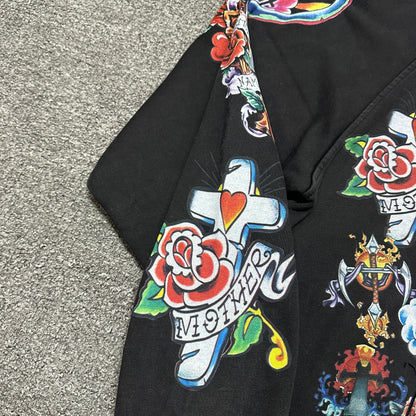 We Are Righteous "Risen King" Cropped Zip-Up Hoodie