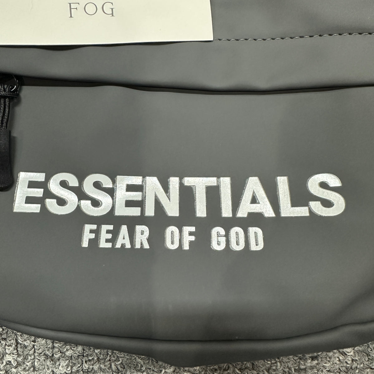 Fear of God Essentials Matte/Waterproof Fanny Pack / Bum Bag with Screen-Printed Logo