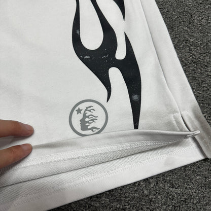 Hellstar Studios "Washed Flame" Fleece Sweat Shorts