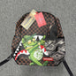 Sprayground "Shark Central" Saffiano Checkered Backpack
