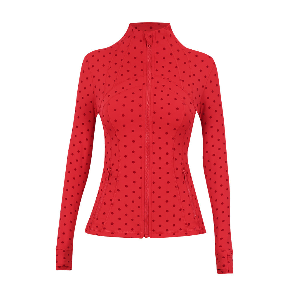 Lululemon Define Jacket（Polka Dot Flocked Black）