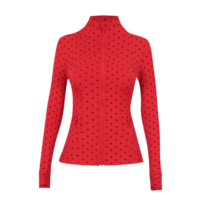 Lululemon Define Jacket（Polka Dot Flocked Black）