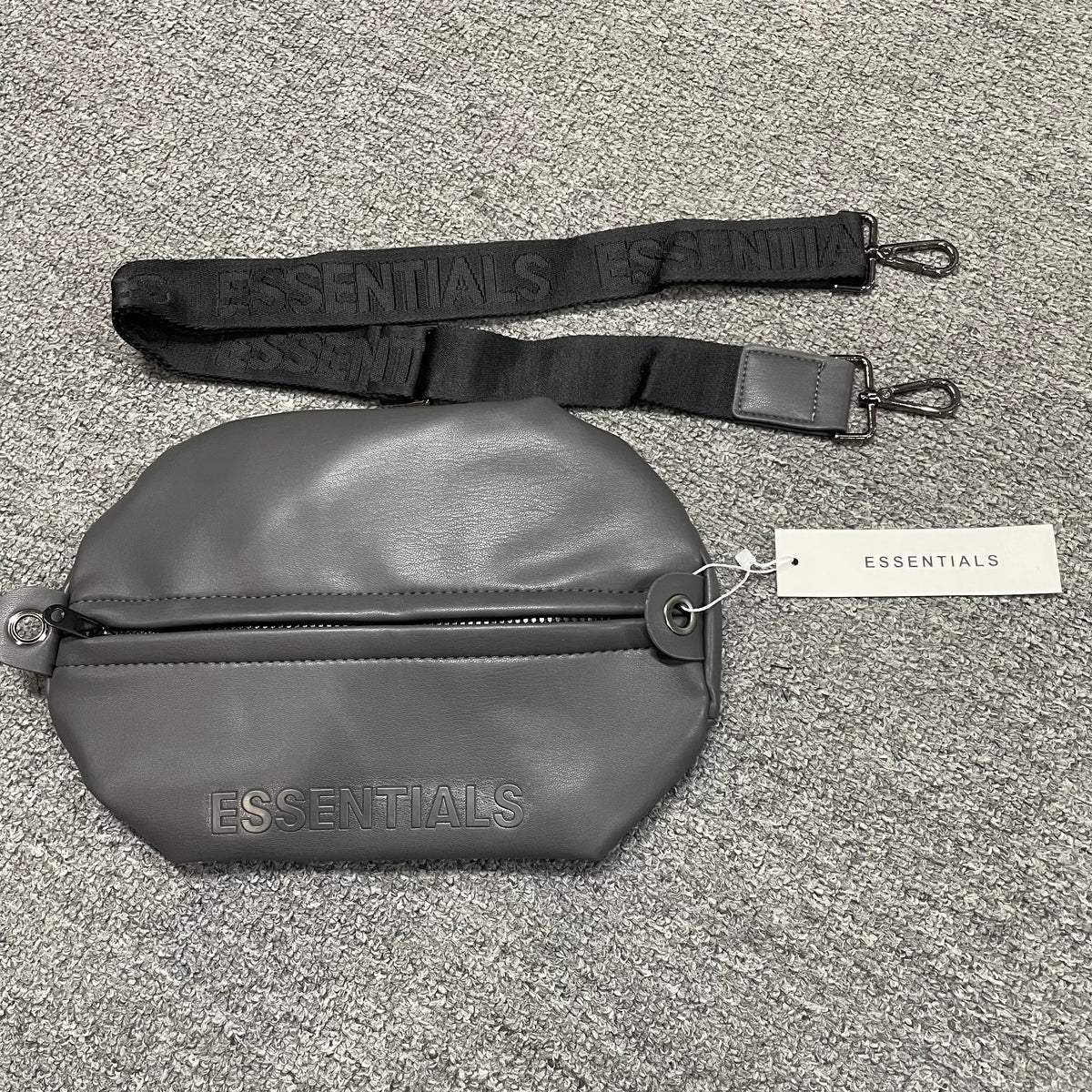 Fear of God Essentials Waterproof Matte PU Mini Barrel Bag