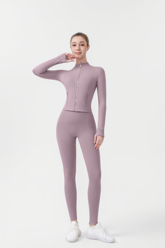 Lululemon Nulu™ Cropped Define Jacket Set（Gold Zipper）