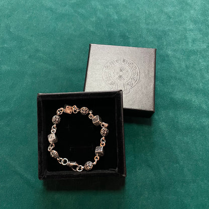 Dice & Cross Ball Bracelet" from Chrome Hearts