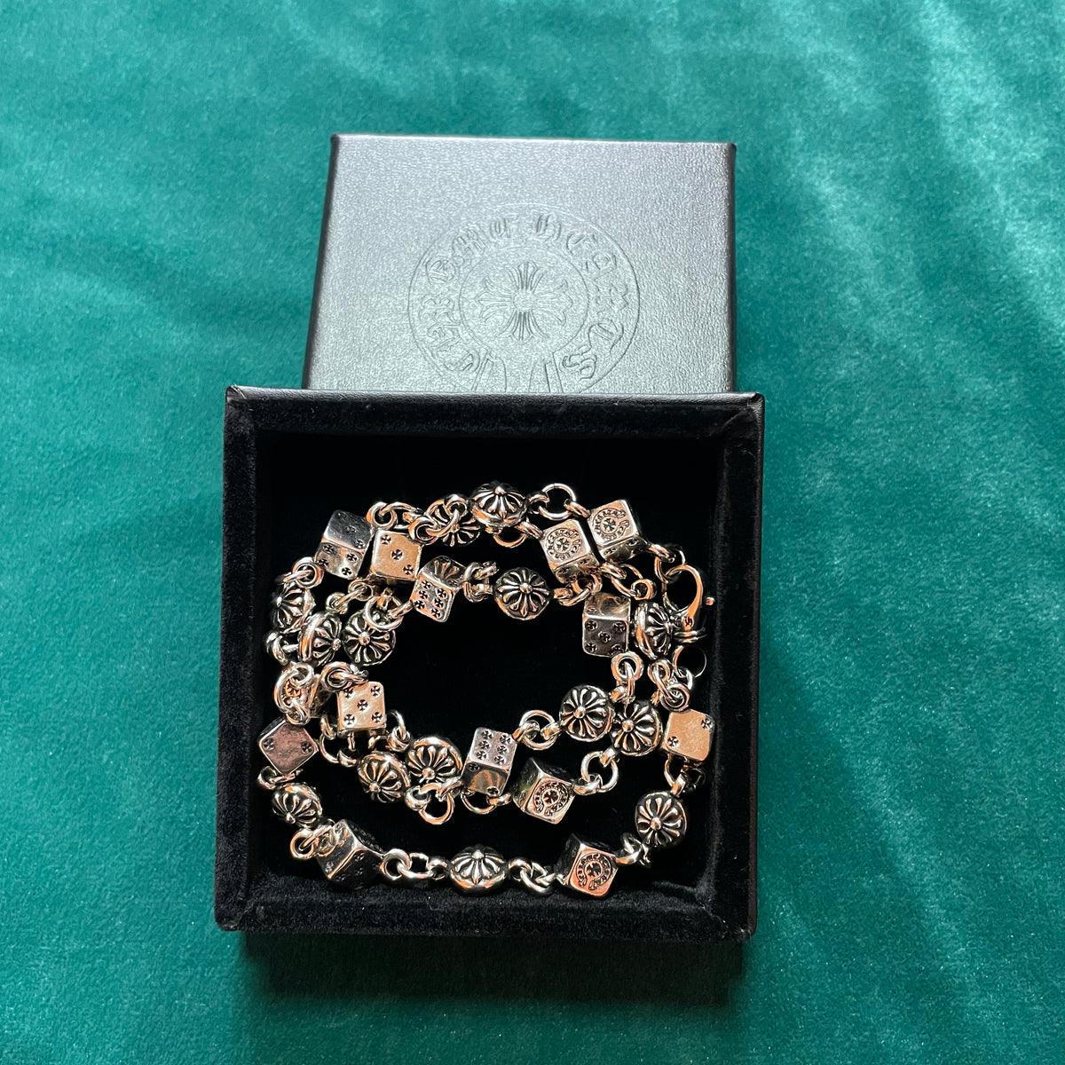 Dice & Cross Ball Wallet Chain