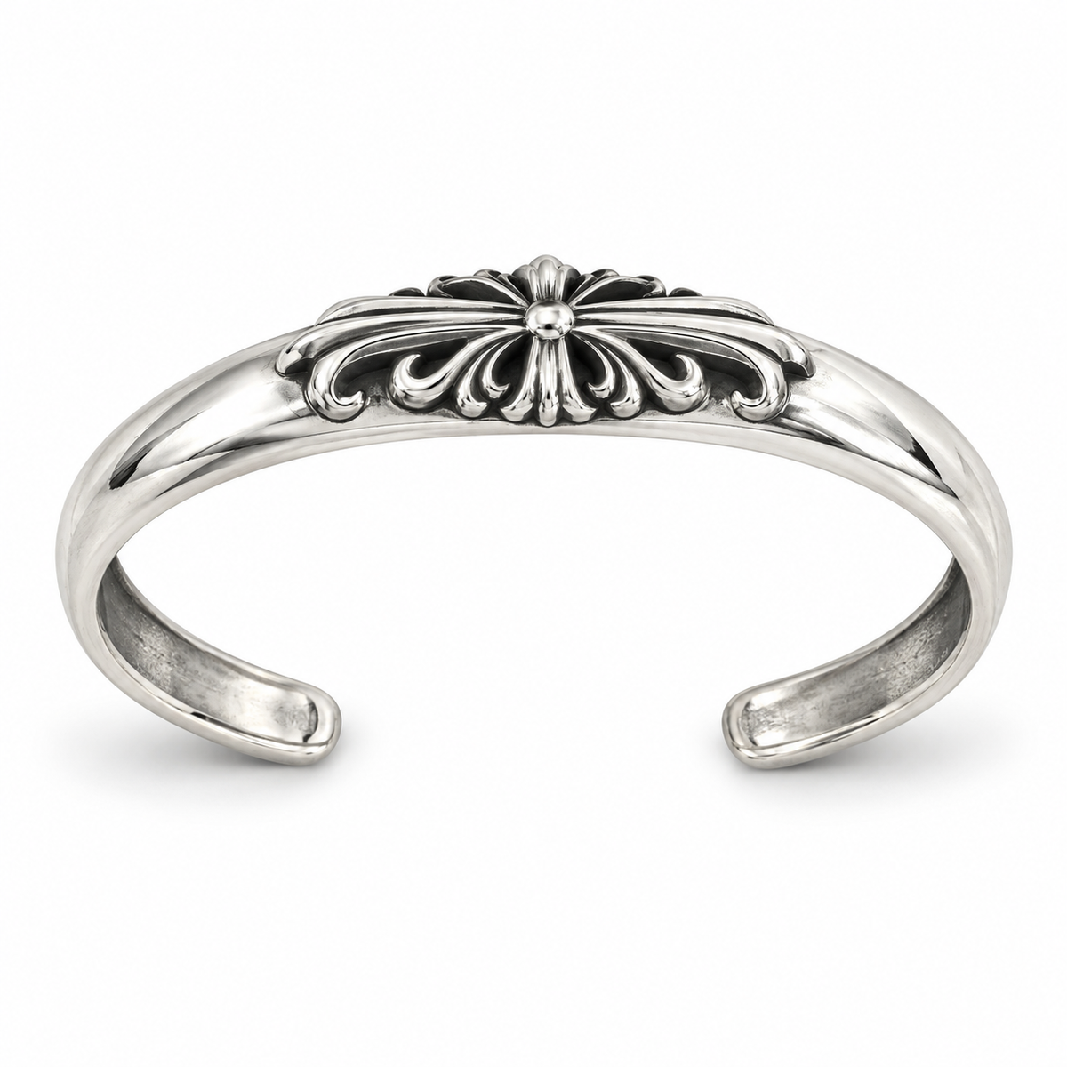 Chrome Hearts Floral Cross Cuff Bangle Bangle